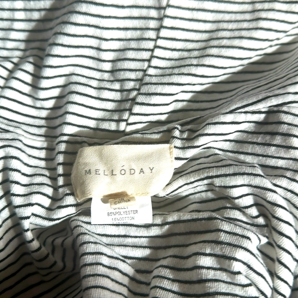 Melloday heather gray w/ striped lining XL jacket fits like lg